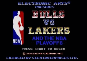 Bulls vs Lakers & the NBA Playoffs Title Screen